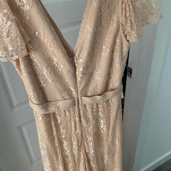 Formal cream colour dress. Size M - Picture 2 of 5